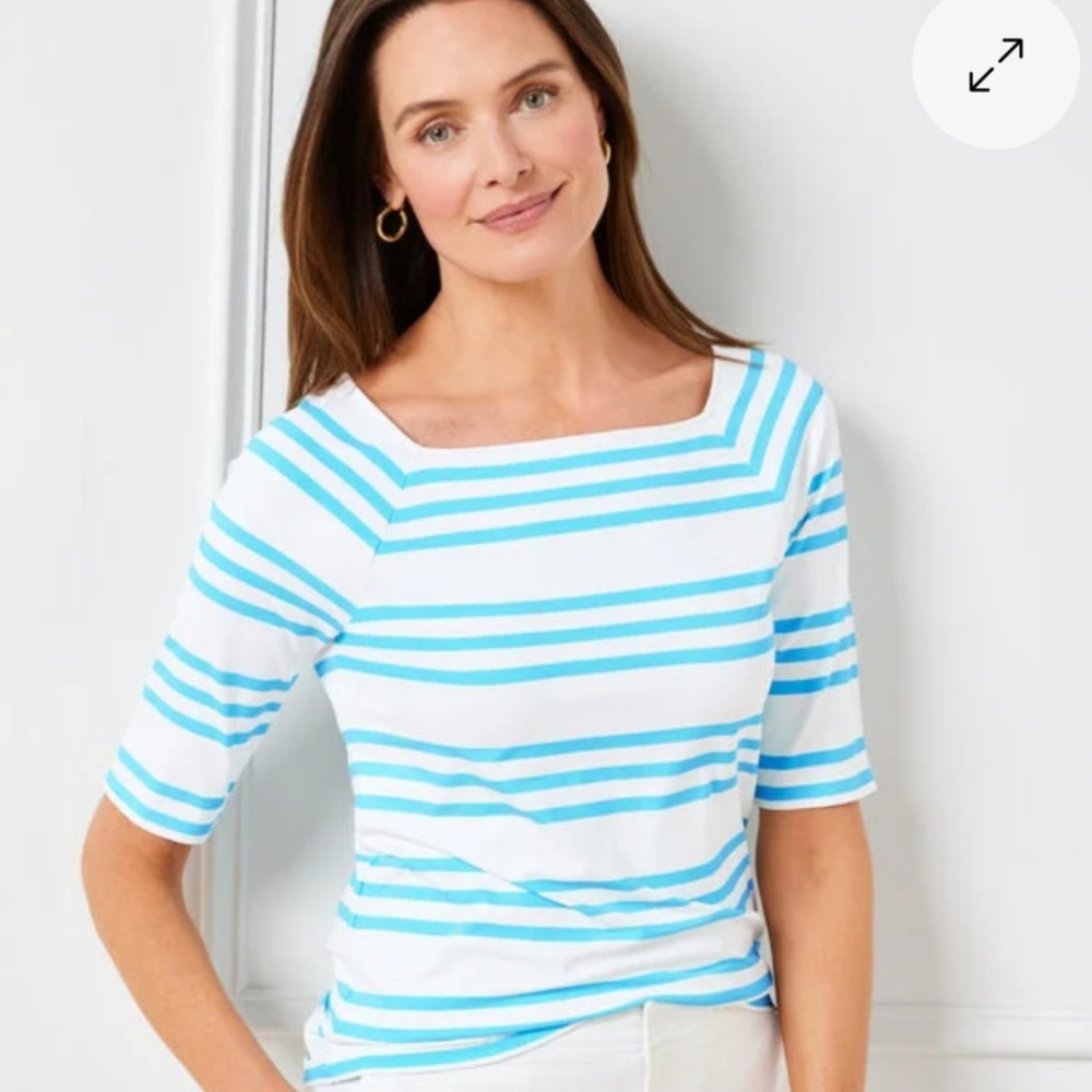 Talbots Effortless Jersey Raglan Tee - Cheerful